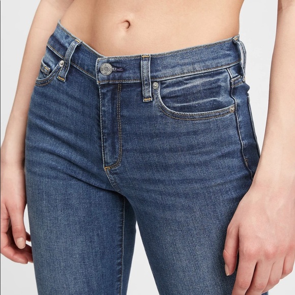 Gap Dark Wash Straight Leg Boot Cut Jeans - Picture 2 of 12